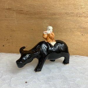 Antique Chinese Bull Rider